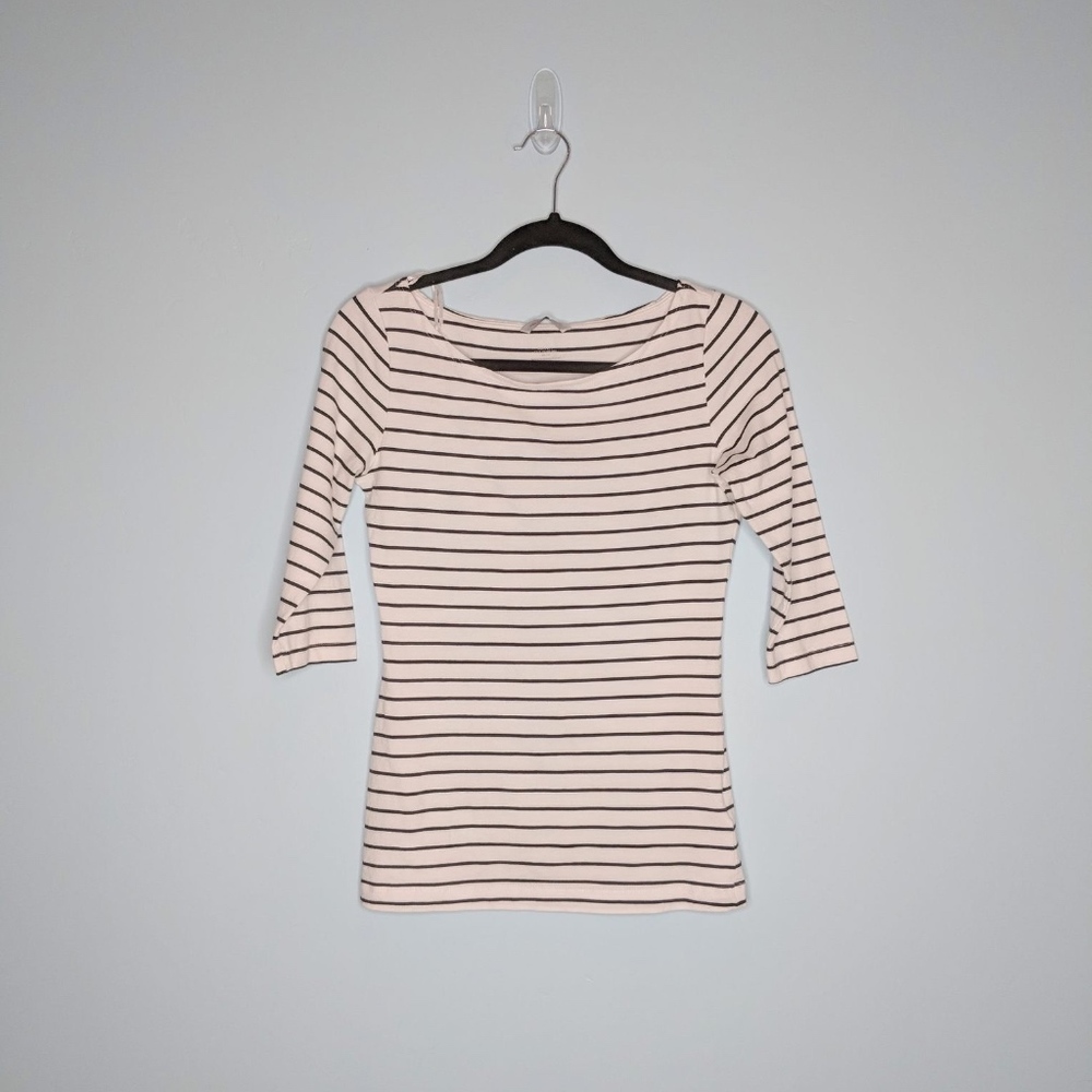 H & M Stripped 3/4 sleeve Shirt